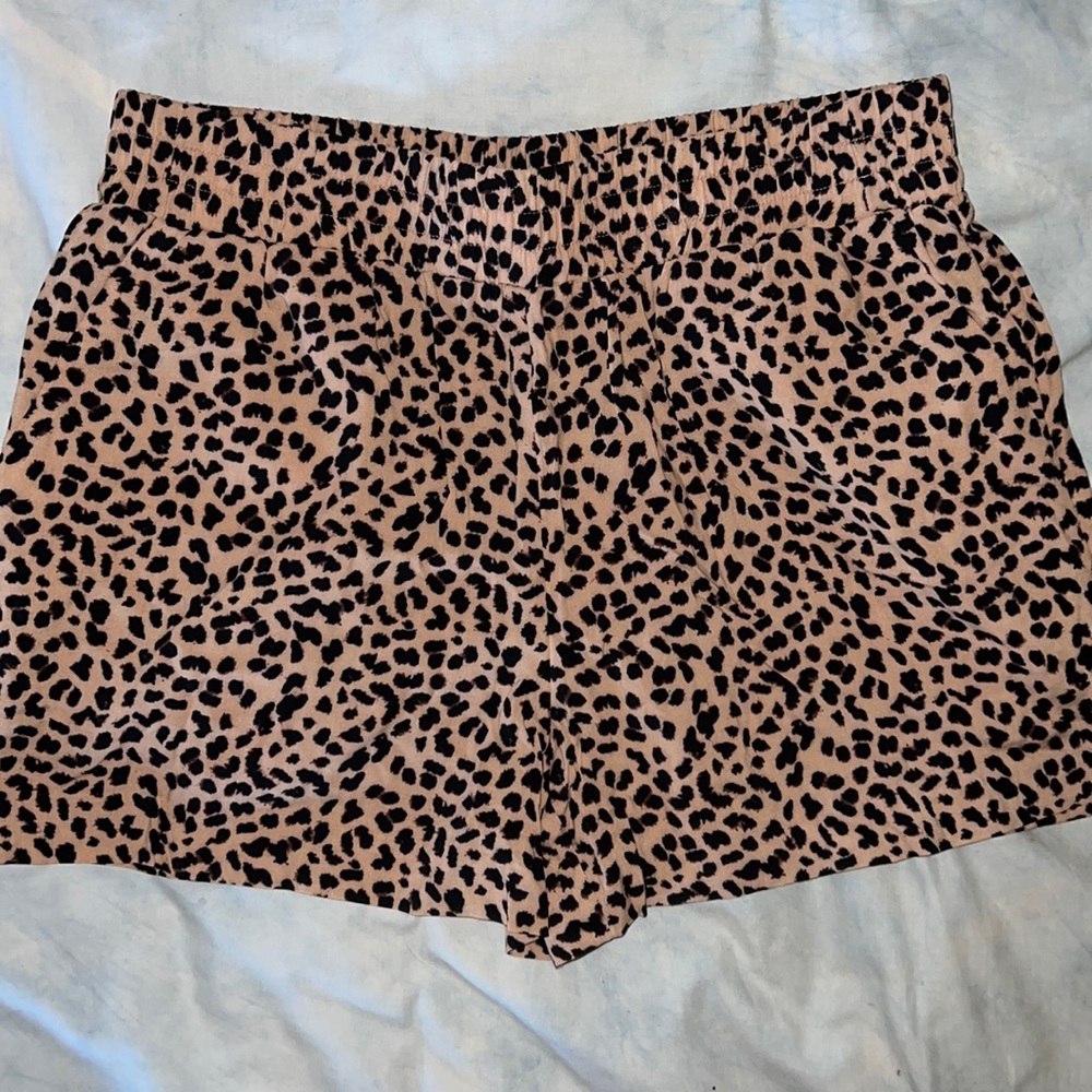 Leopard print shorts